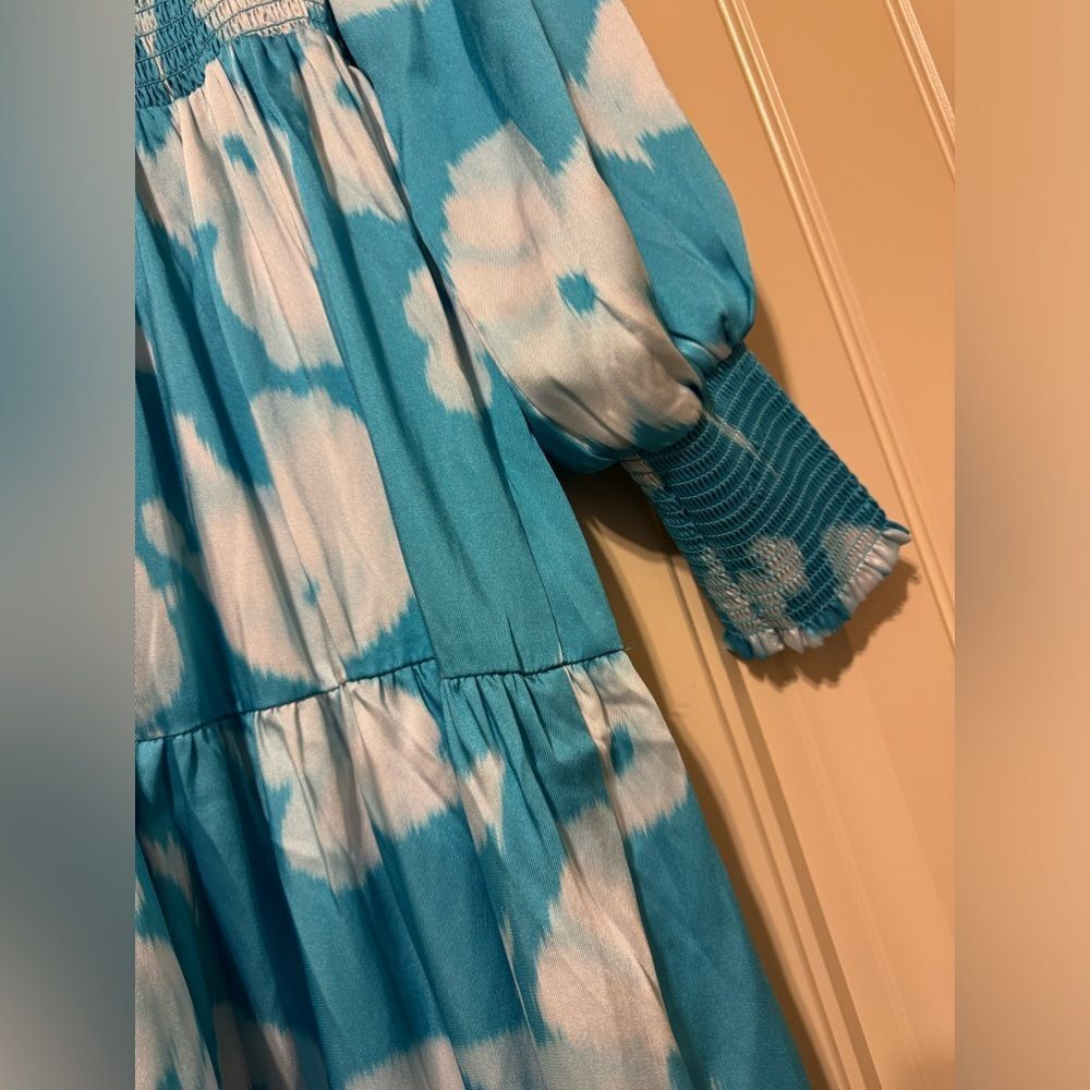 Tuckernuck Watercolor Floral Libby Tiered Maxi Dress | Small - Picture 9 of 12